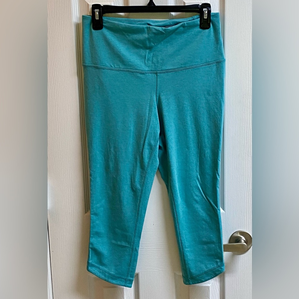 Xersion Blue Cropped Leggings High Waist Athletic